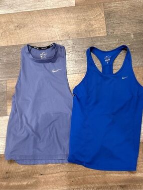 Nike Dri FIT Running Tee - lavender & blue